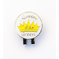 Golf Ball Marker Visor Hat Clip Queen of the Green 