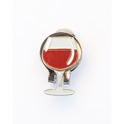 Golf Ball Marker Visor Clip Wine Glass