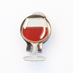 Golf Ball Marker Visor Clip Wine Glass