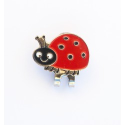 Golf Ball Marker Visor Hat Clip Ladybird